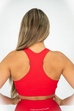 Load image into Gallery viewer, ALL RED PURE SPORTS BRA - AdamantiumWear
